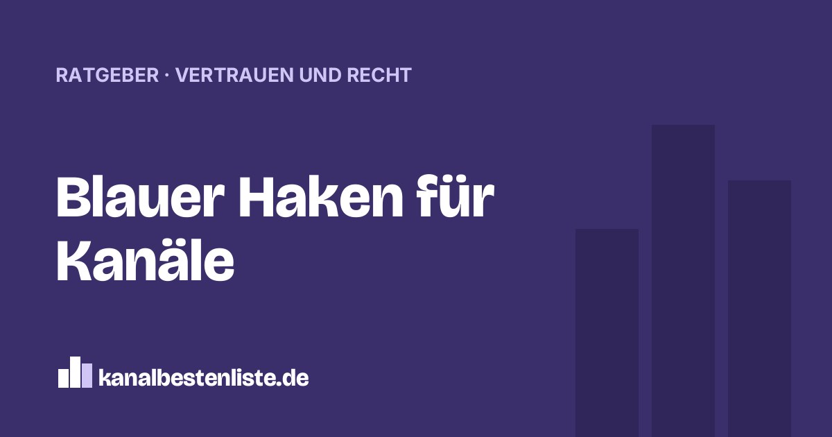Titelbild: Blauer Haken für Kanäle