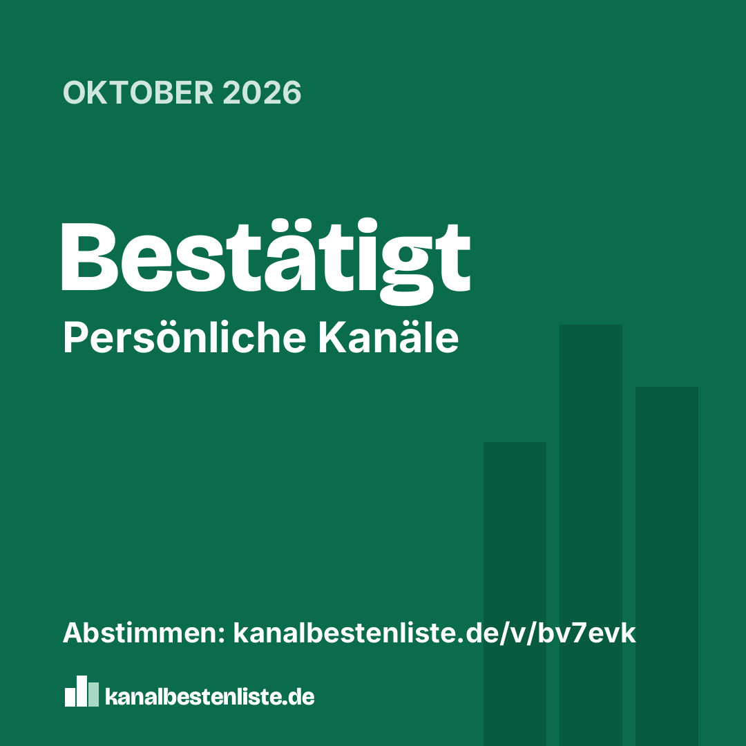 Grafik zum Teilen: Bestätigt